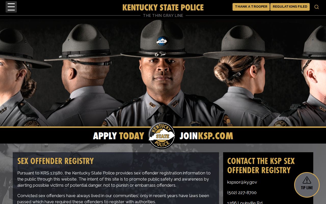 Wolfe County criminal records KSP sex offender registry information