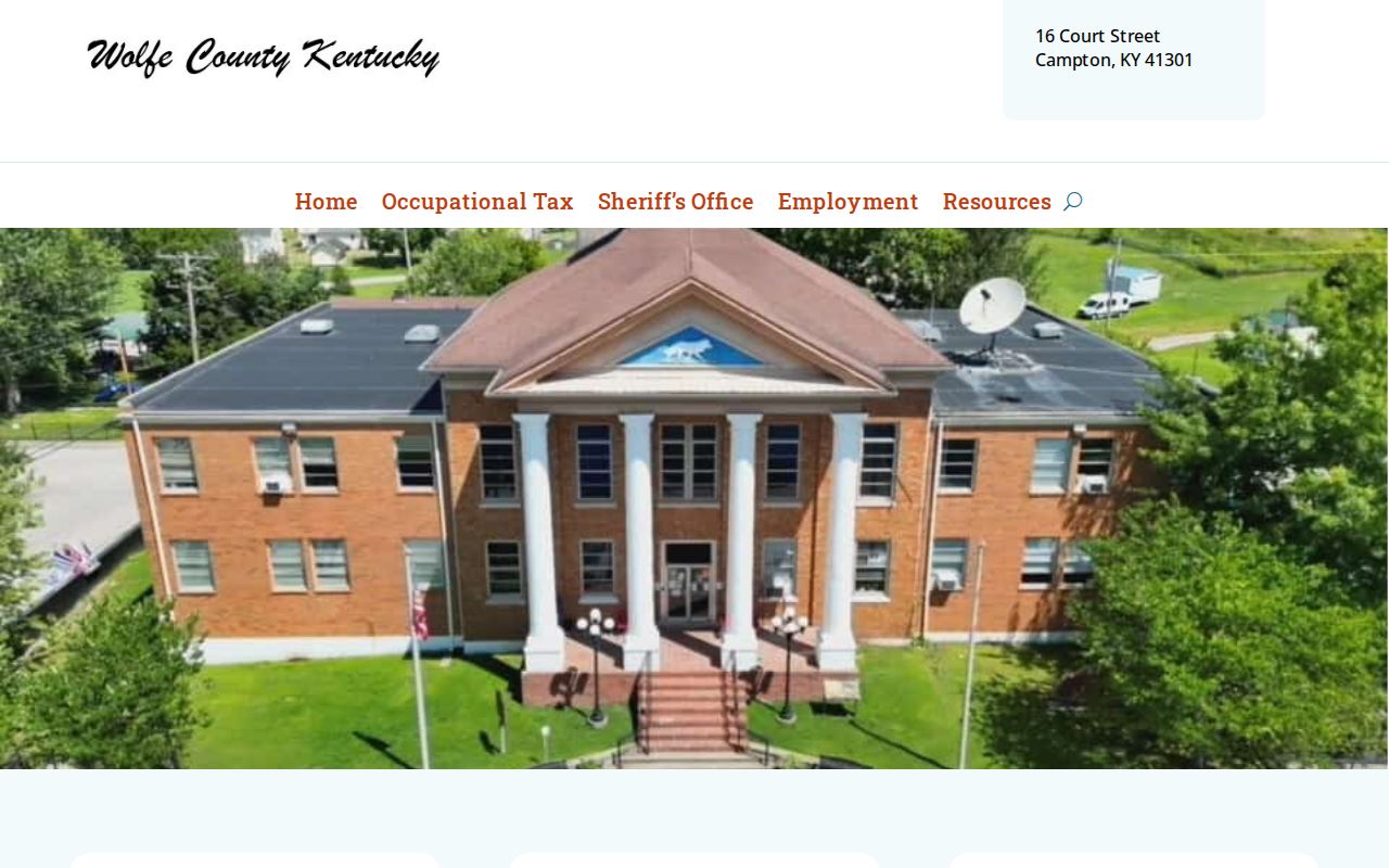 Wolfe County criminal history county office directory