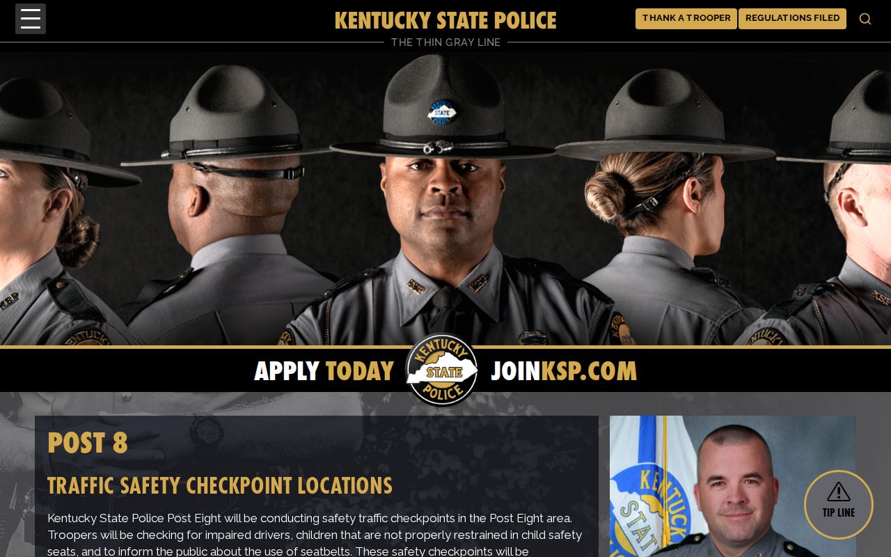 Campton criminal record context from KSP Wolfe checkpoint locations